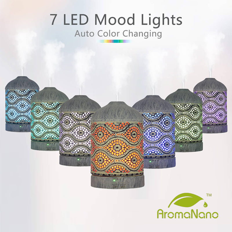 Mystic Glow Metal Aromatherapy Diffuser by Aura Maestro
